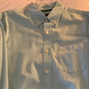 Banana Republic Cyan Oxford Standard Fit Shirt